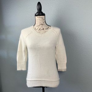 Cynthia Rowley Ivory fuzzy Sweater S